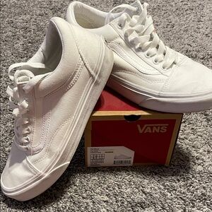 Vans All-White Low-Top Sneakers
